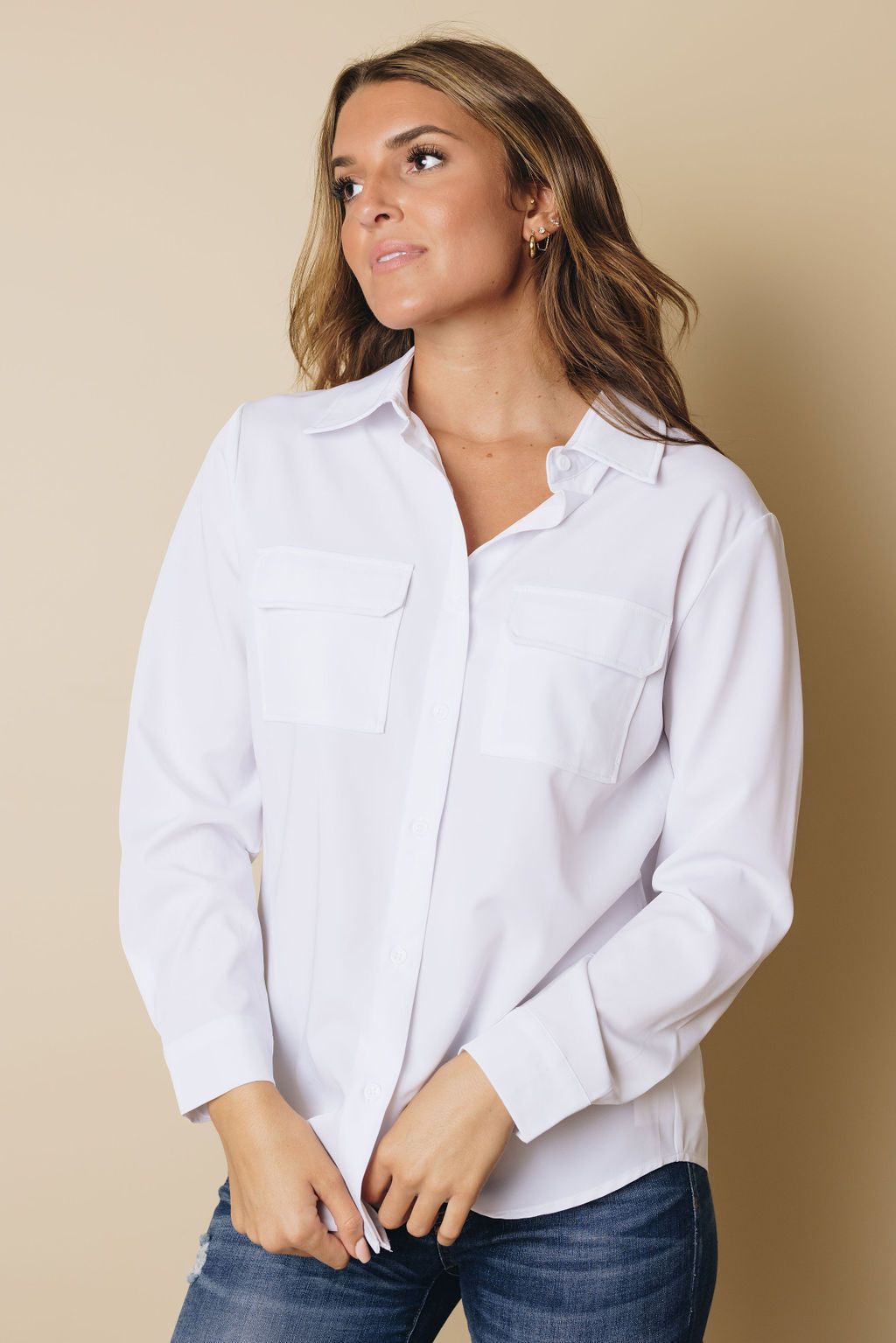 Gene Collar Button Shirt