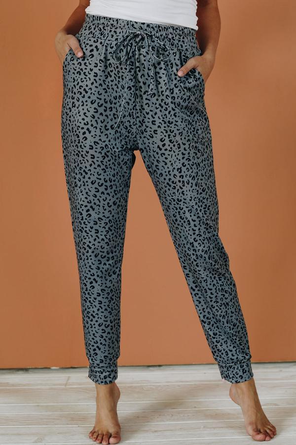 Falling Slowly Leopard Joggers