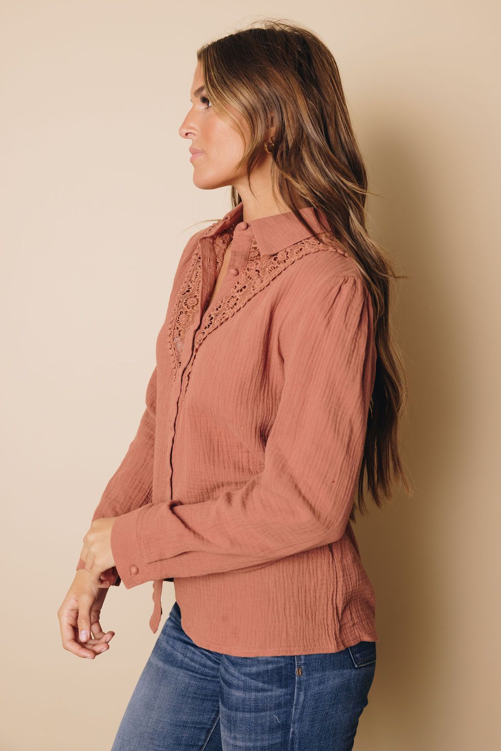 Pearson Floral Lace Shirt