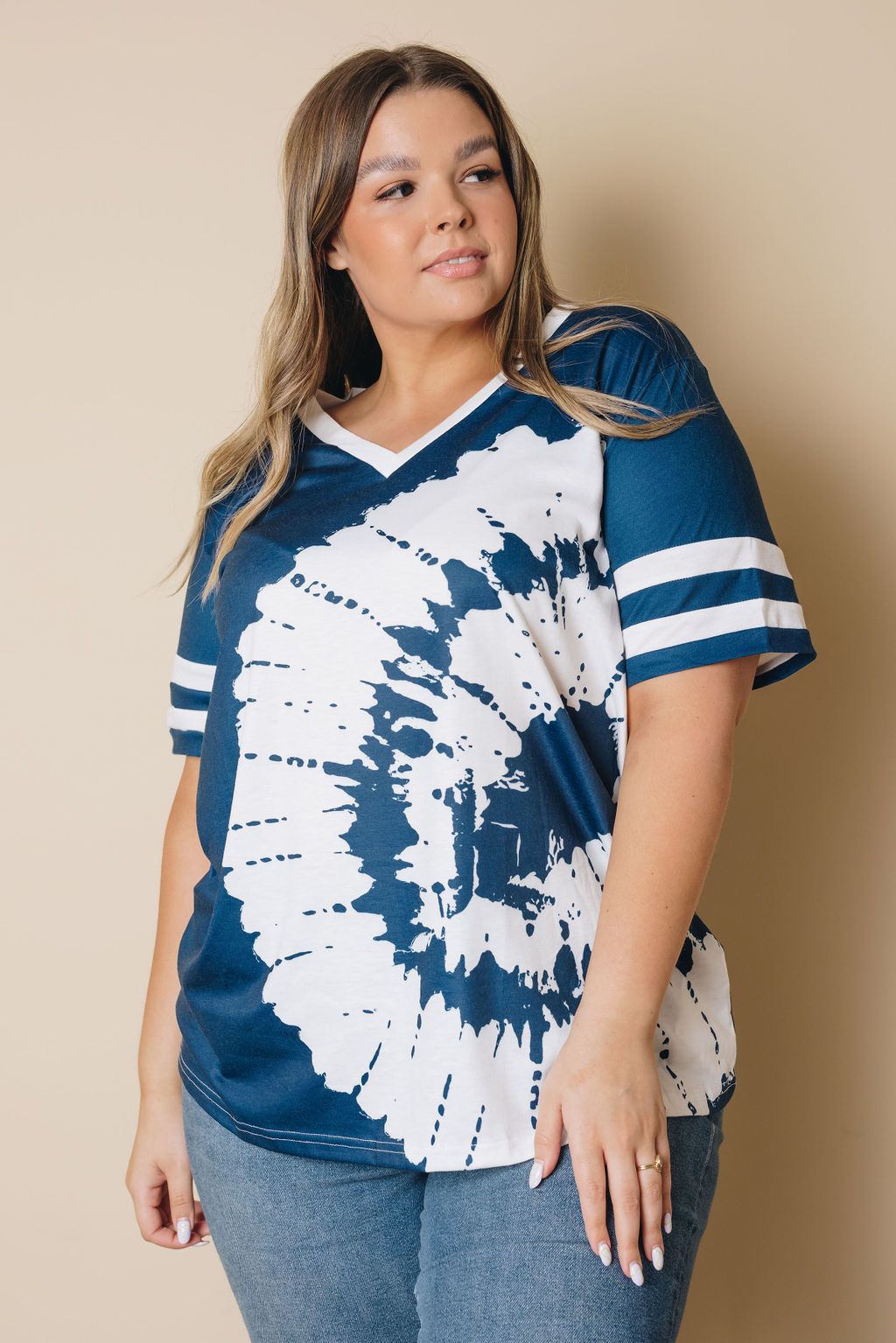 Plus Size - Hariis Patterned Tee
