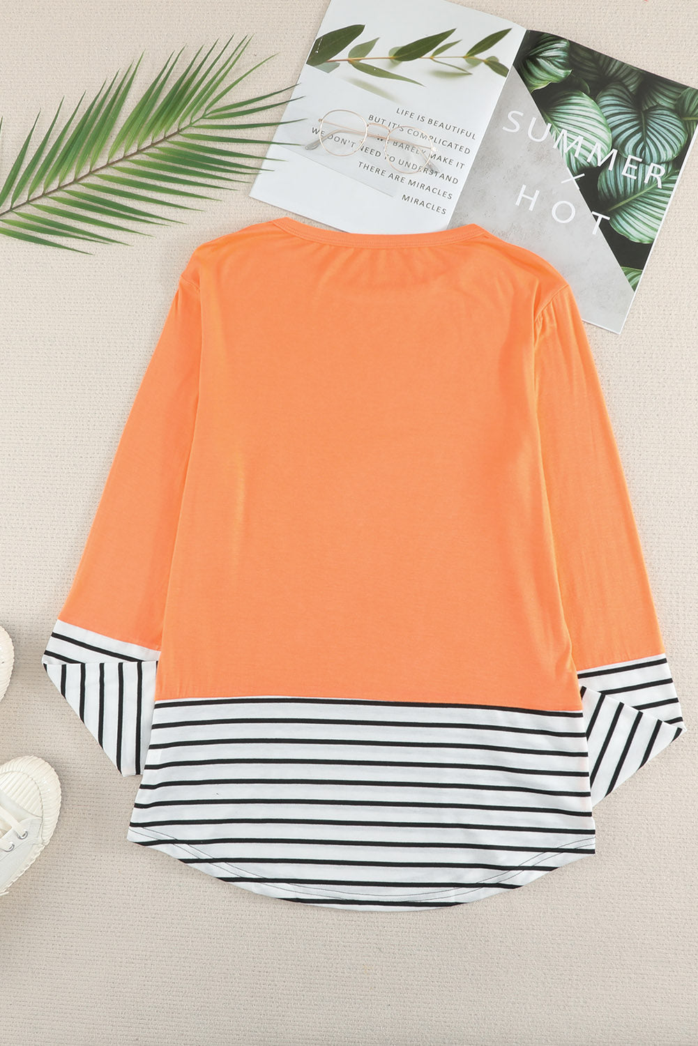 Calum Rhinestone Striped Shirt