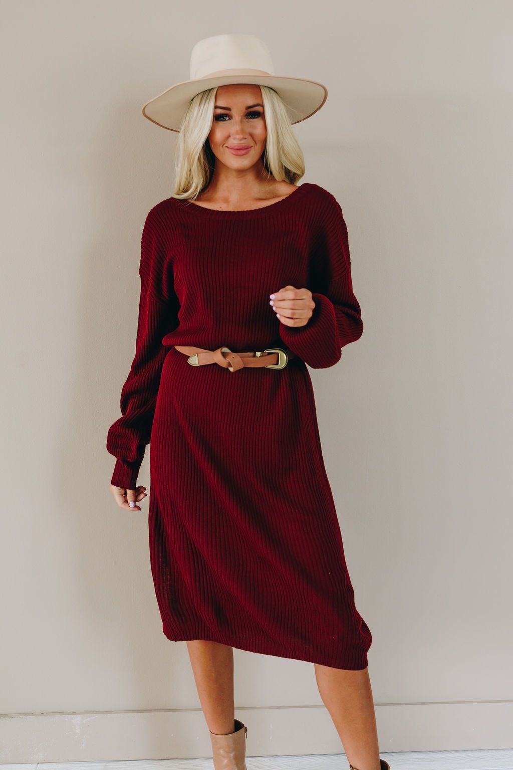 Snuggle Me Up Sweater Dress