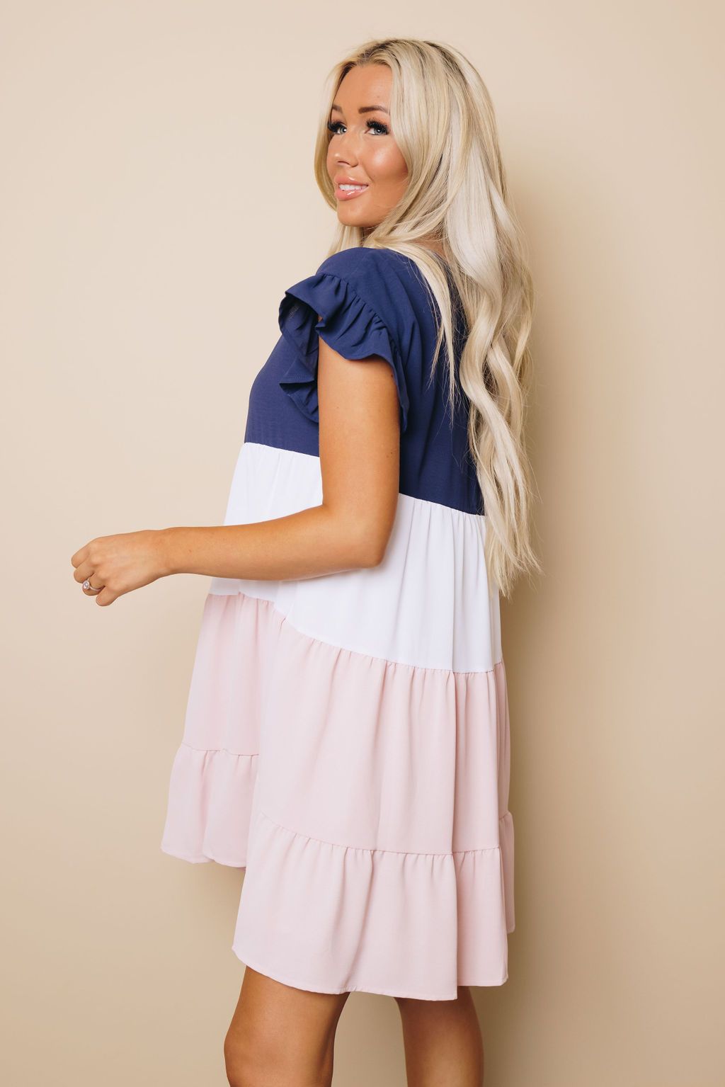 Susie Ruffle Tiered Dress