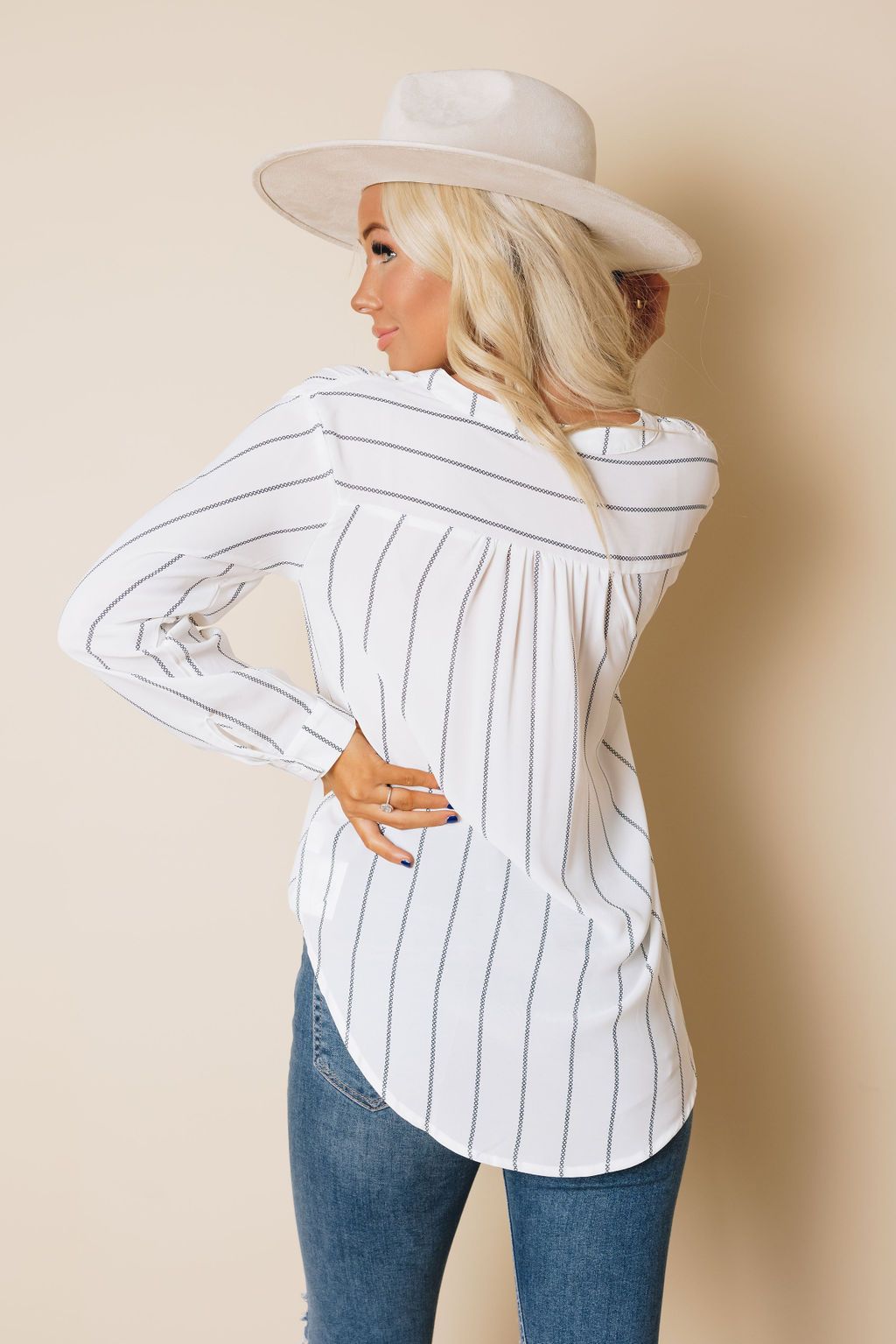 Cobain Striped Long Sleeve Top