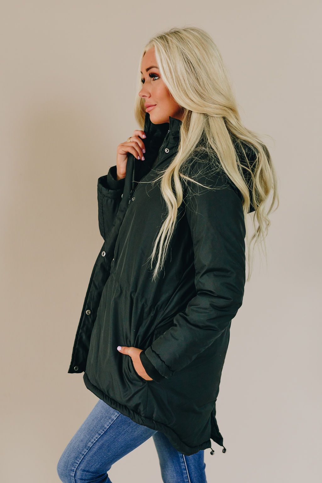 Let's Be Friends Hooded Fur Coat