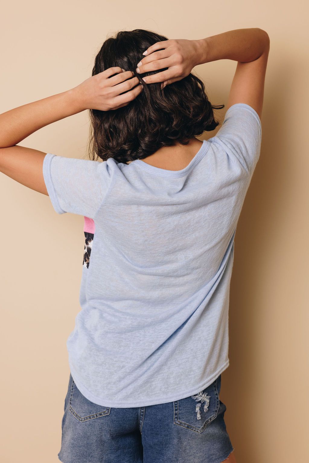 Gretchen Leopard Patchwork Tee