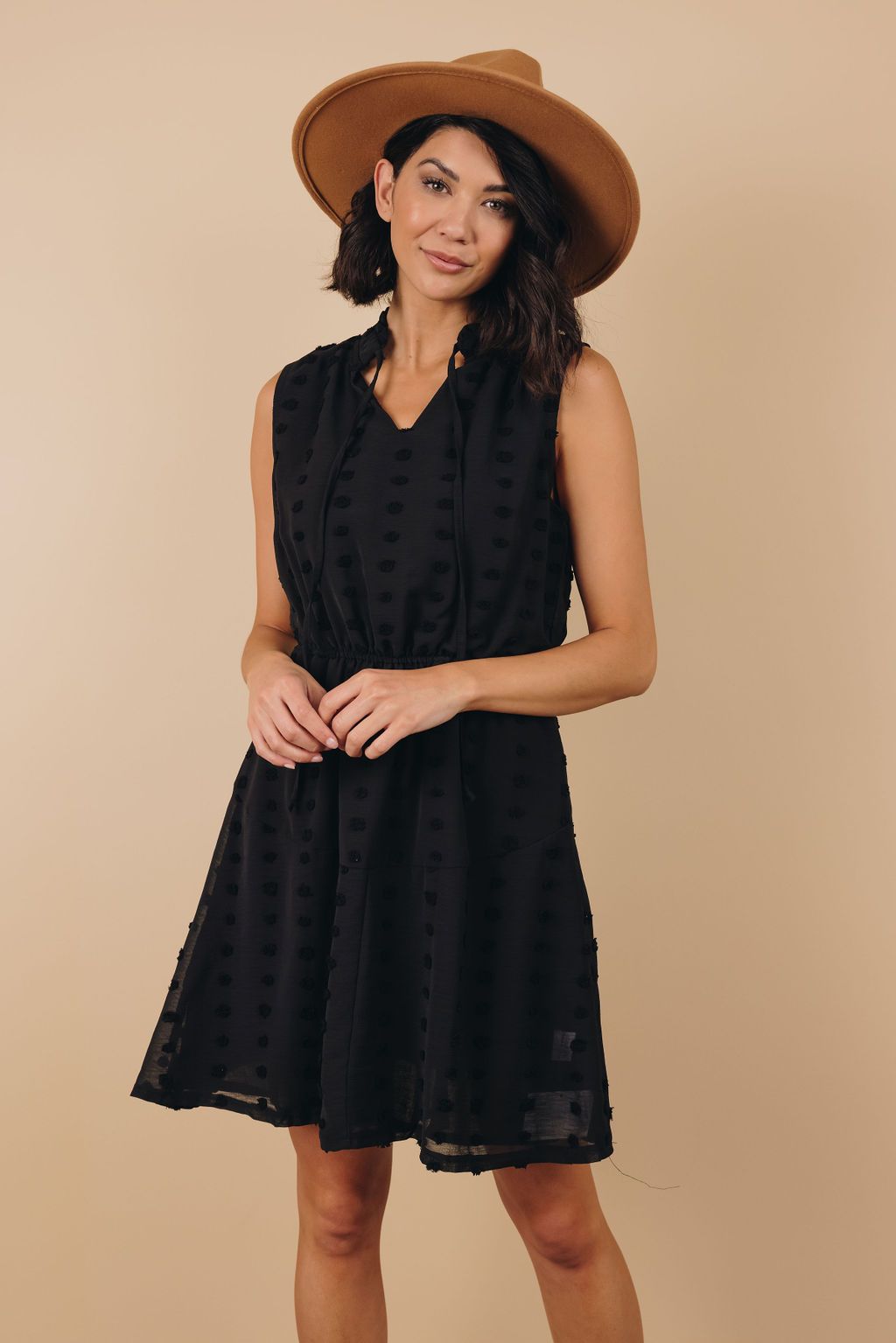 Nissa Pom Pom Mini Dress