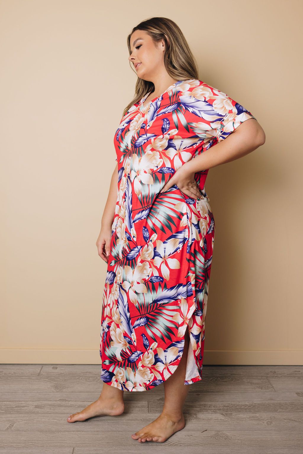 Plus Size - Feeling Spoiled Floral Maxi Dress