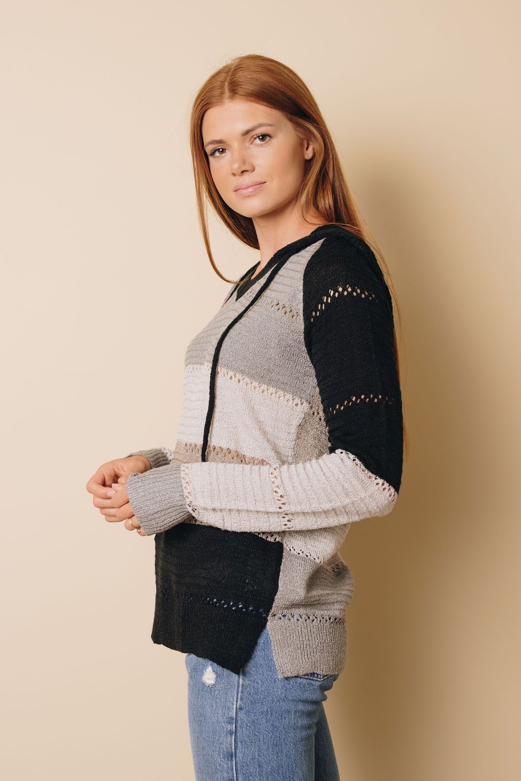 Beach Bonfire Knitted Hoodie