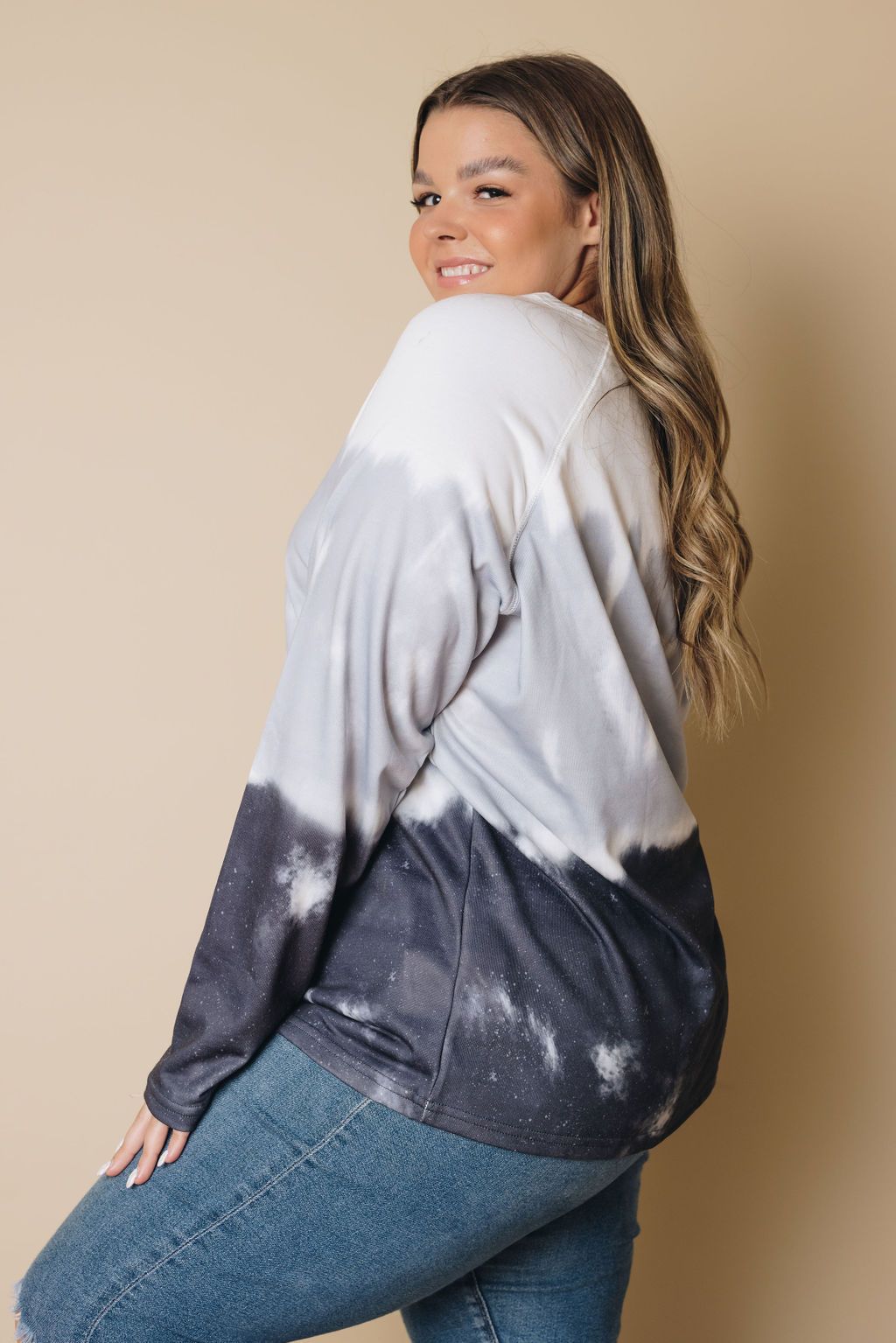 Plus Size - Jace Raglan Tie-Dye Top