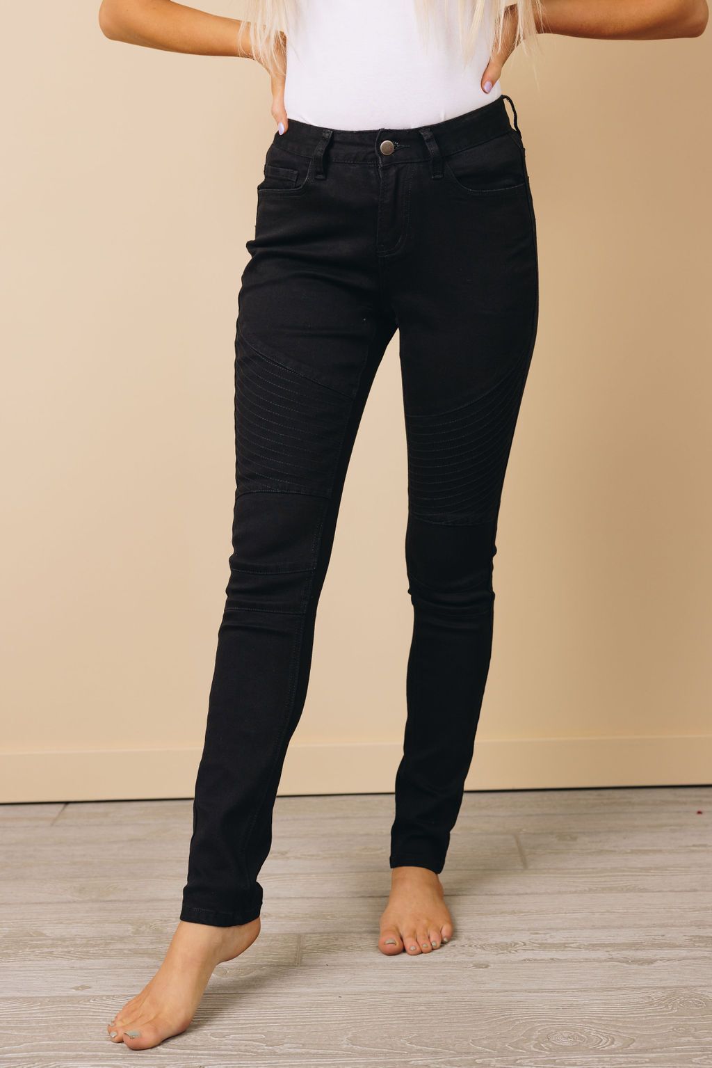 Tannary Ribbed Skinny Jeans