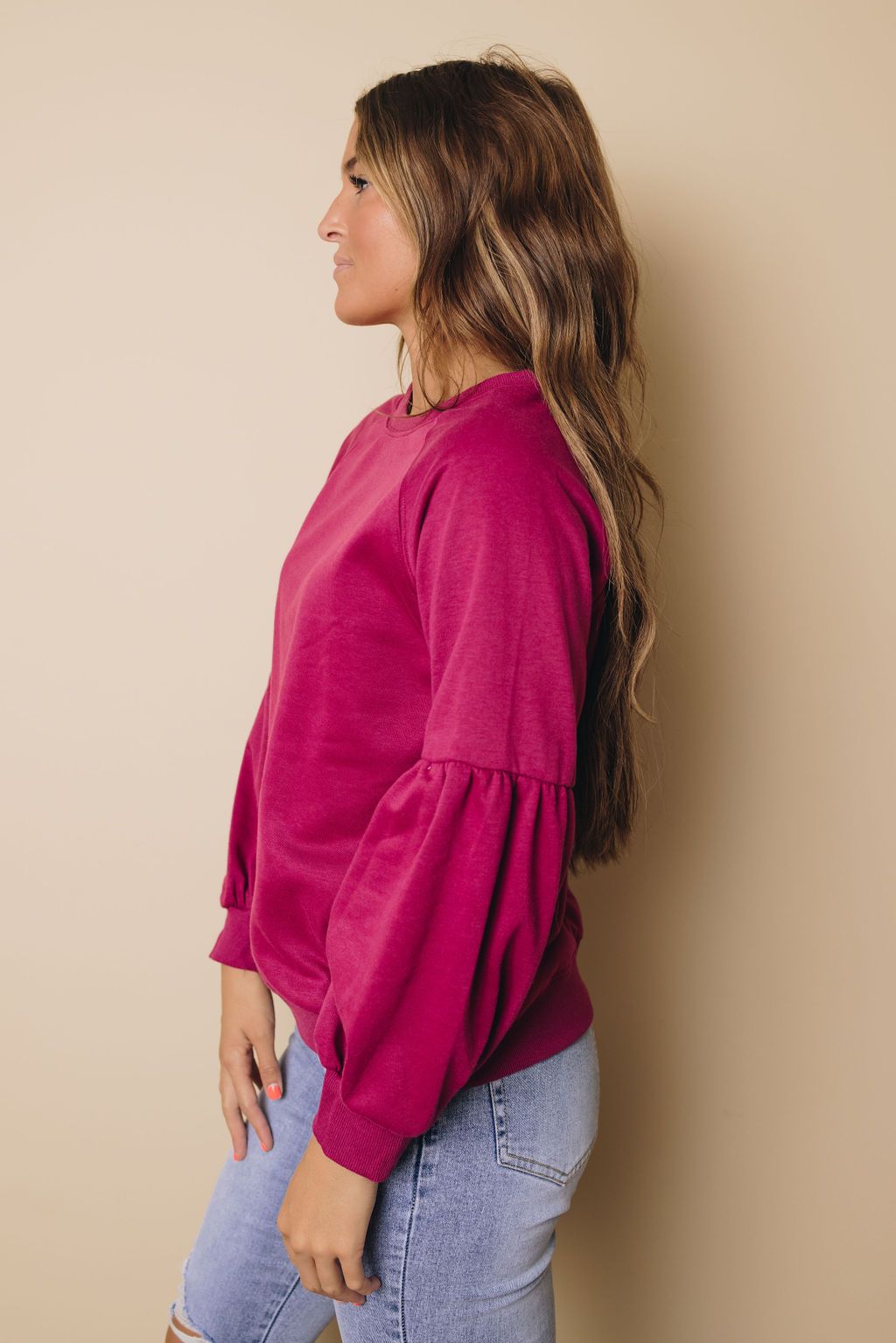 Millard Ballon Sleeve Sweatshirt