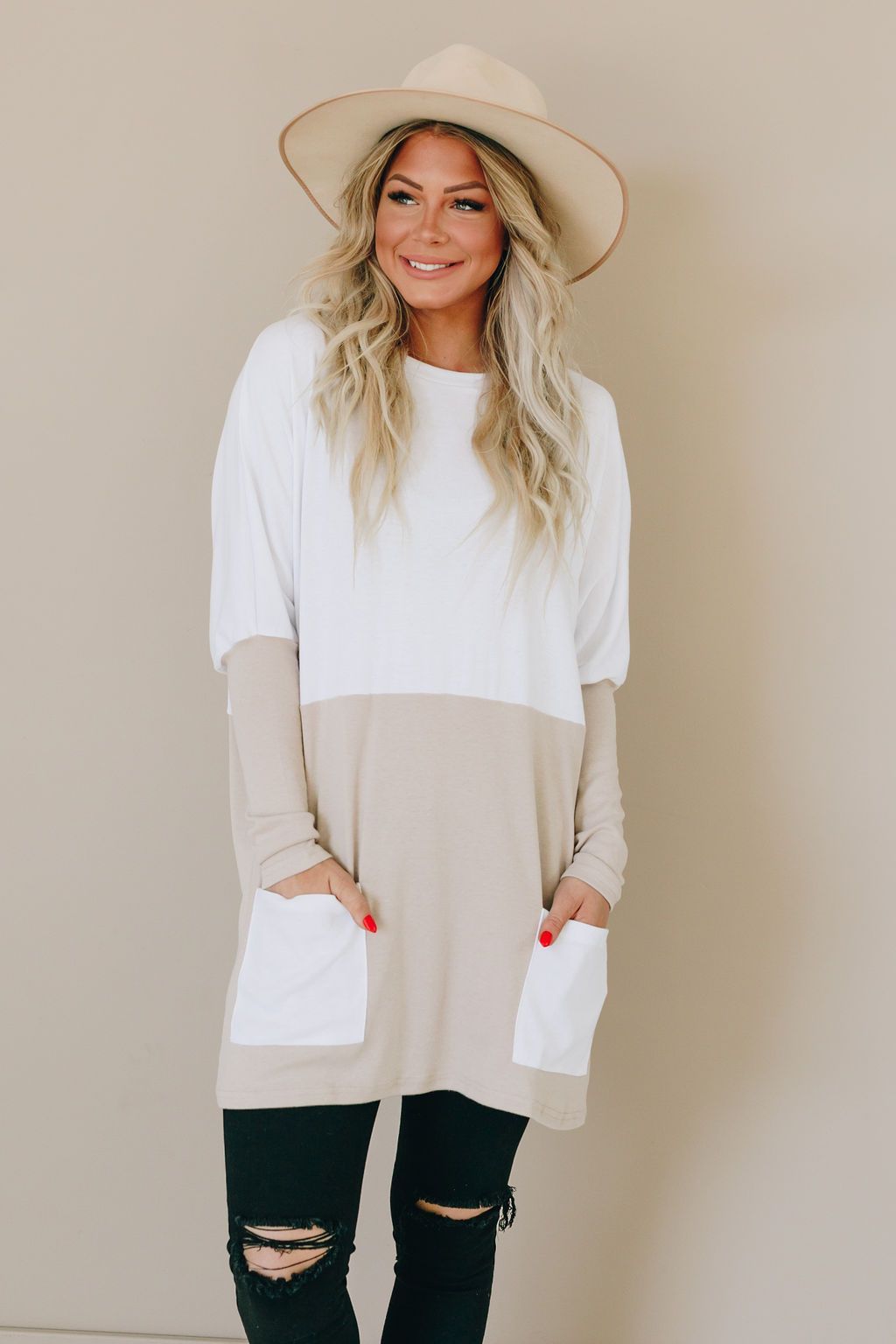 Big Dreams Colorblock Pocket Tunic