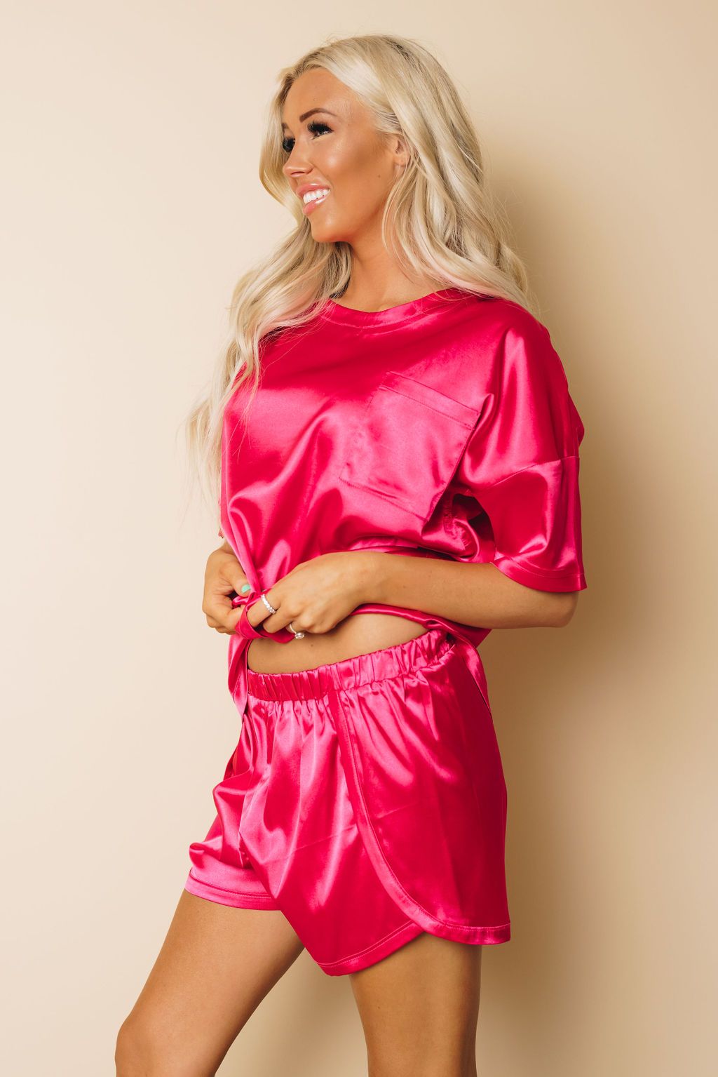 Dainty Satin Lounge Set