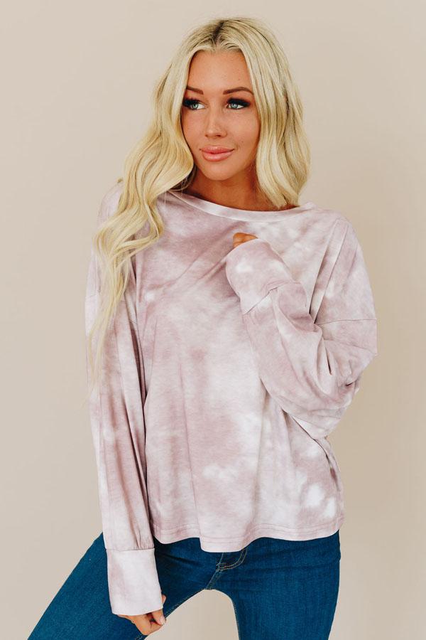 Clear The Way Patterned Pullover Top