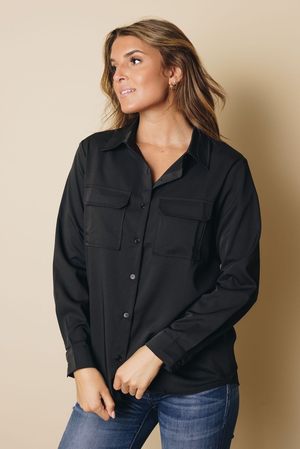 Gene Collar Button Shirt