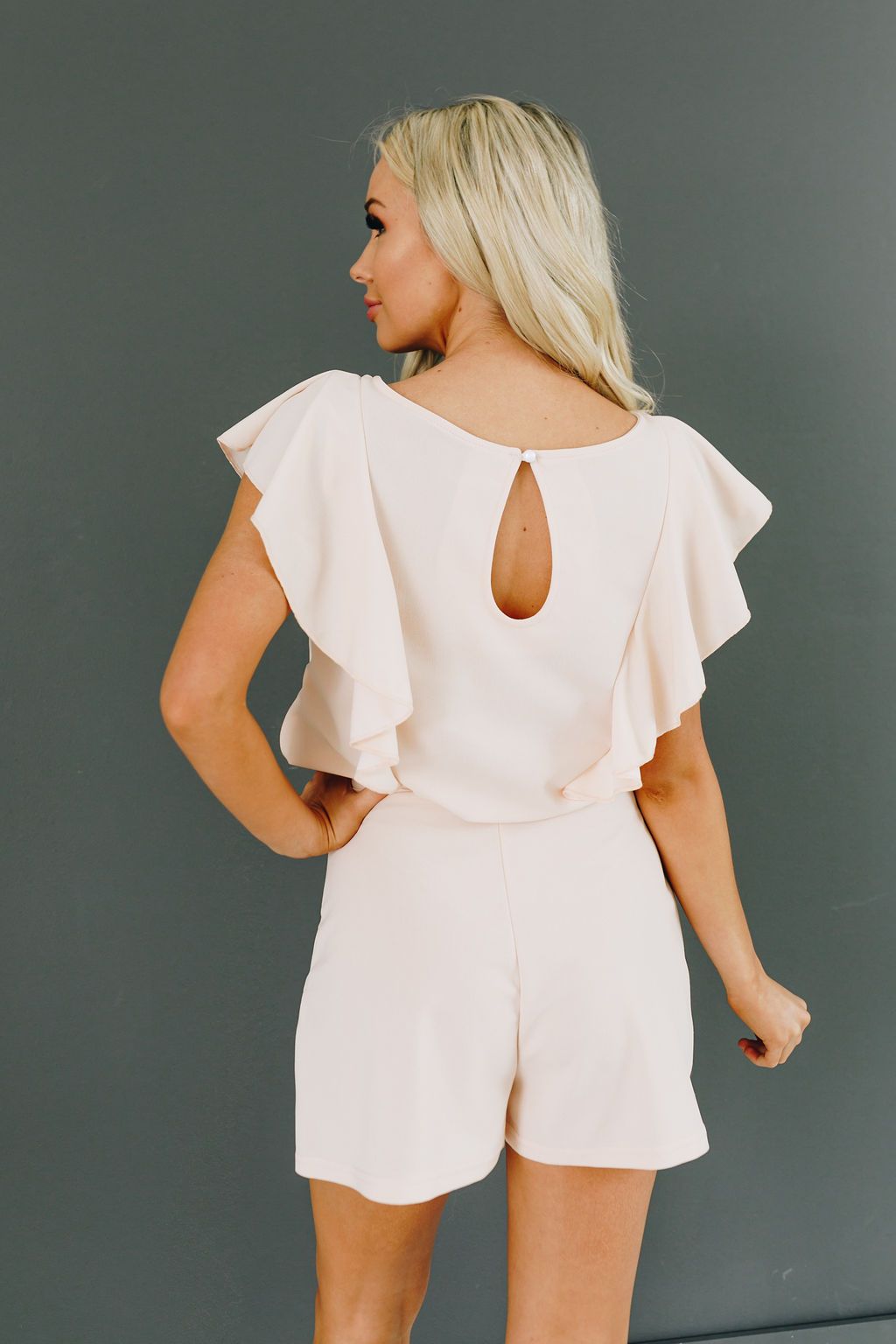 Big City Ruffle Sleeve Romper