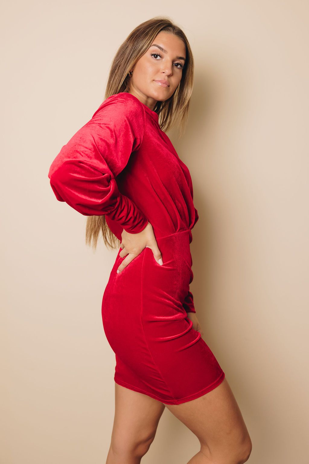 Estraya Velvet Mini Dress