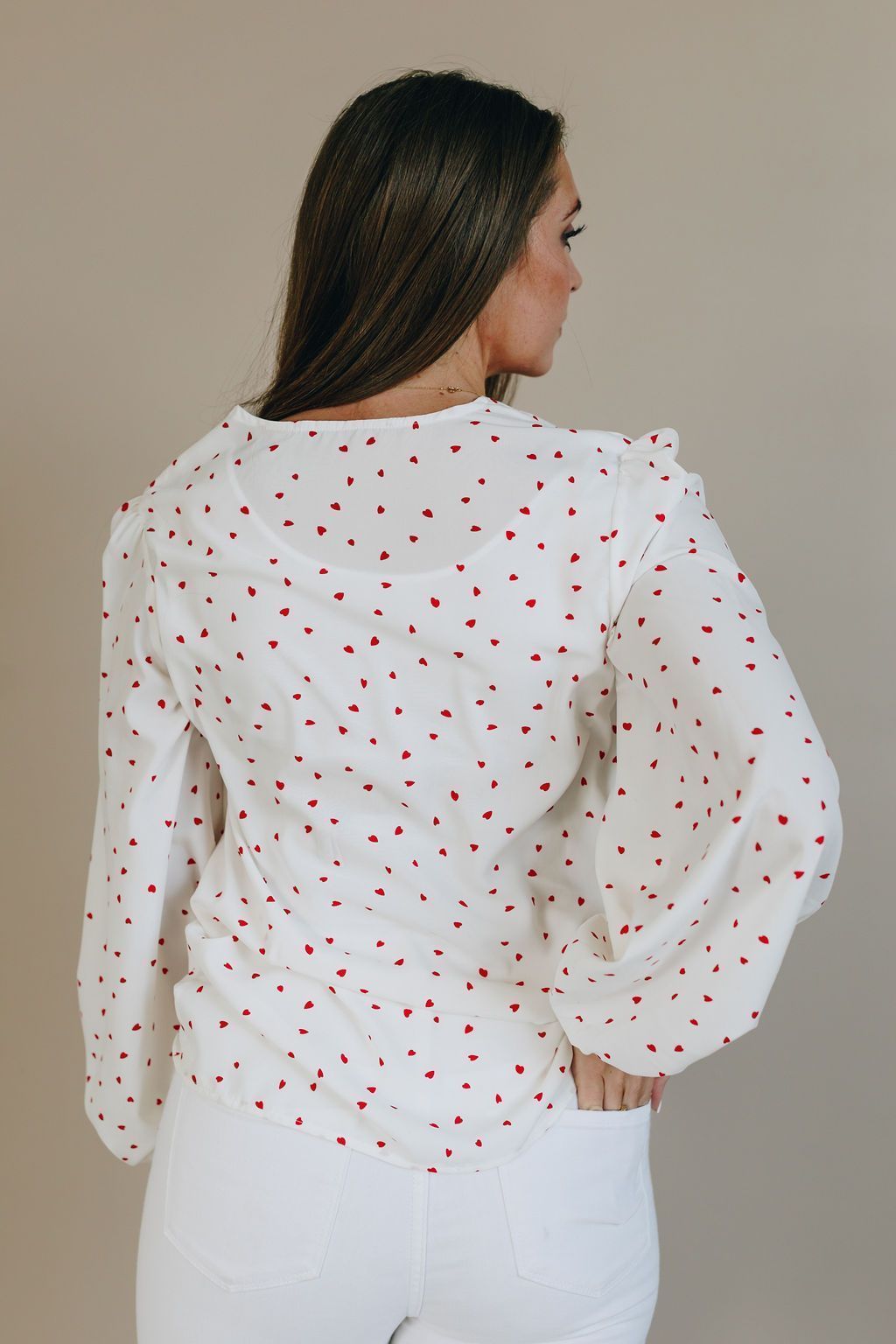 Love You Boo Balloon Sleeve Top