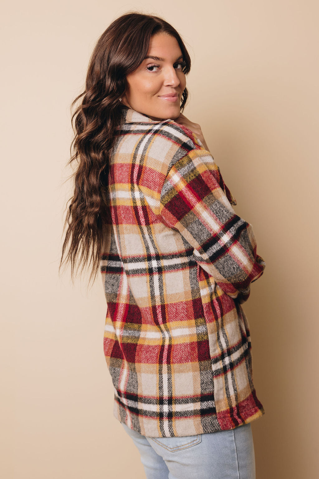 Harvey Plaid Button Up Top