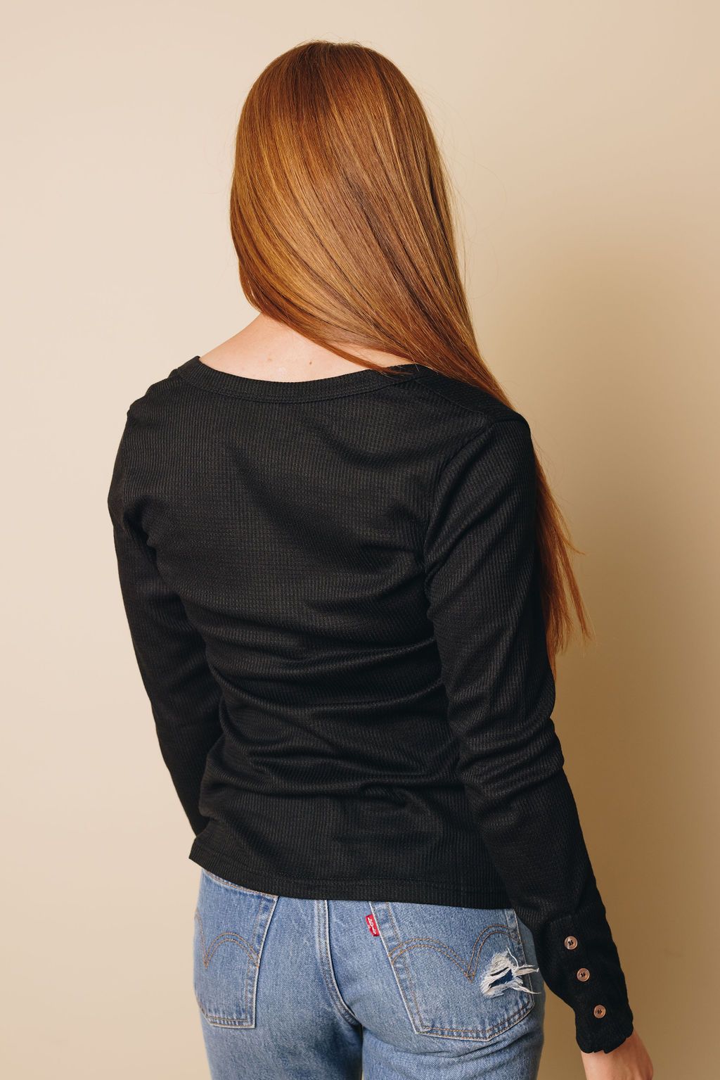 Novell Button Long Sleeve Top
