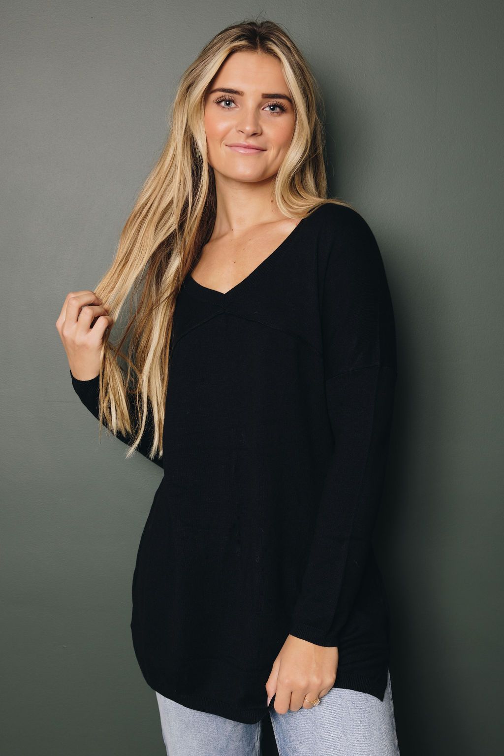 Flow My Way Soft V-Neck Sweater