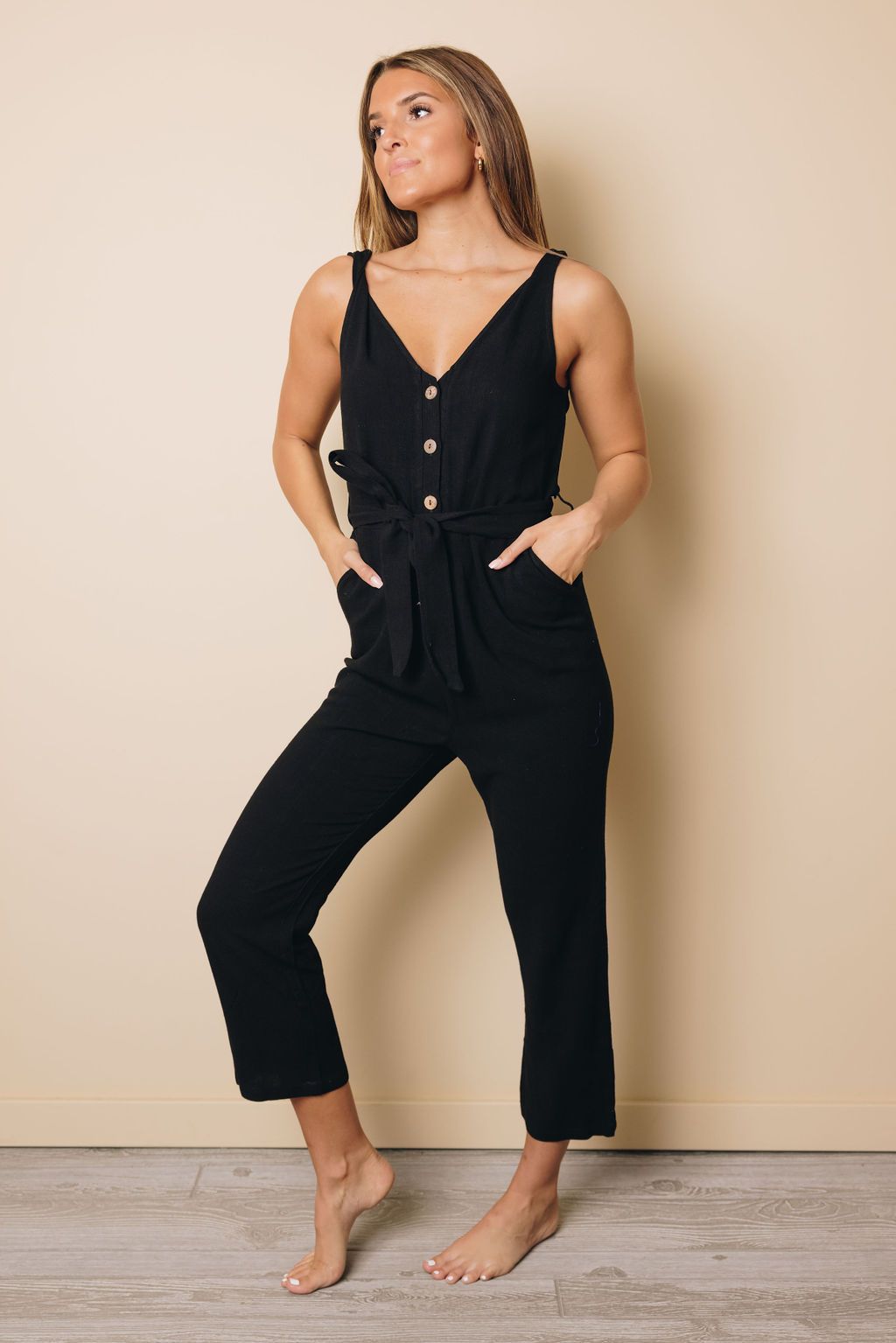 Deanne Button Jumpsuit