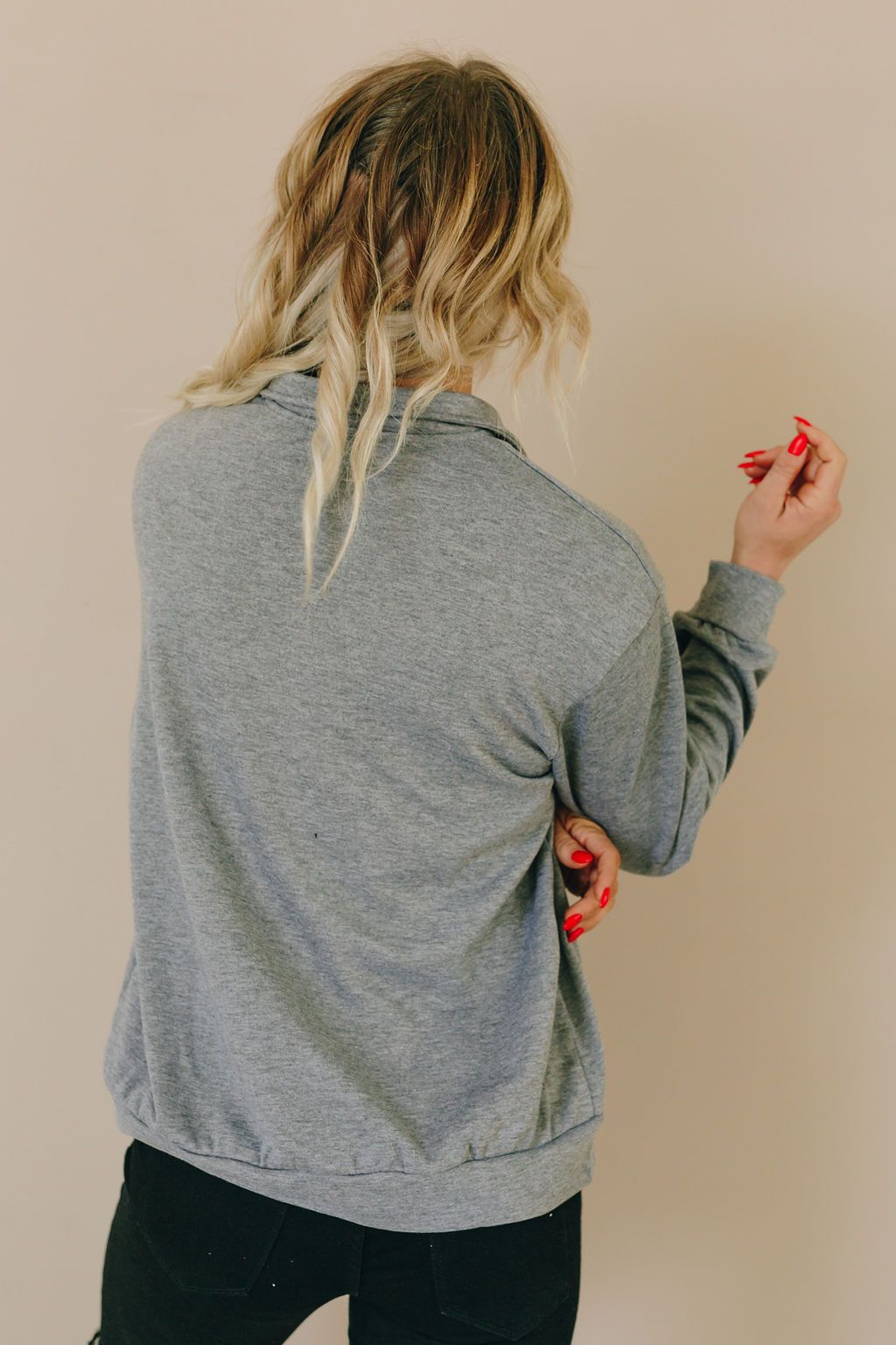 Mama Half Zip Sweatshirt