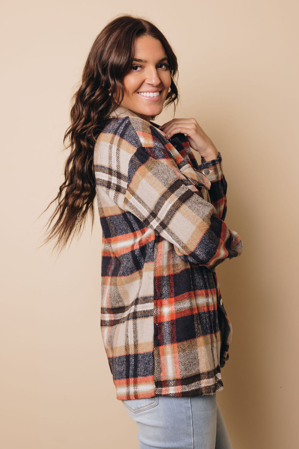 Harvey Plaid Button Up Top