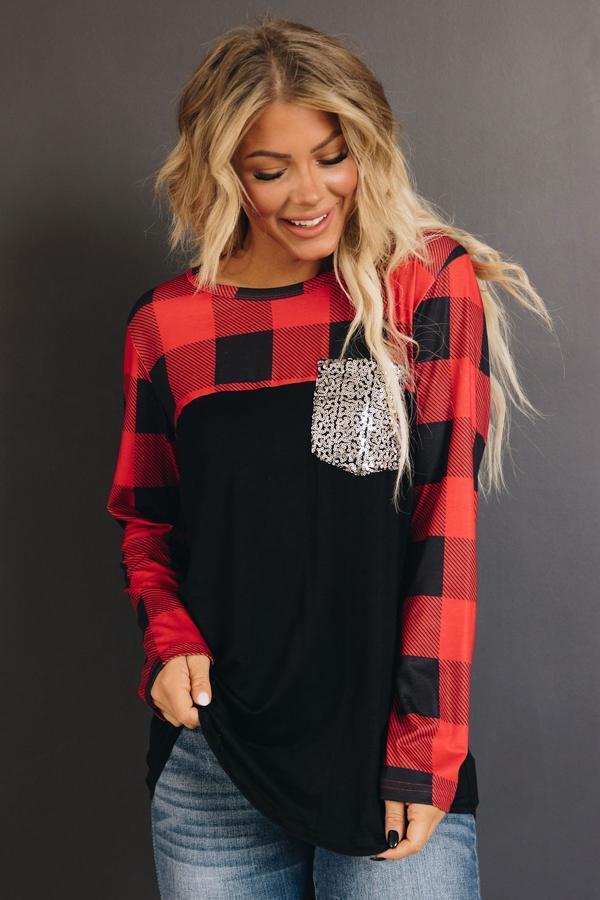 Not Your Basic Plaid Long Sleeve