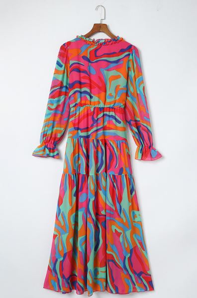 Free Spirit Ruffle Maxi Dress