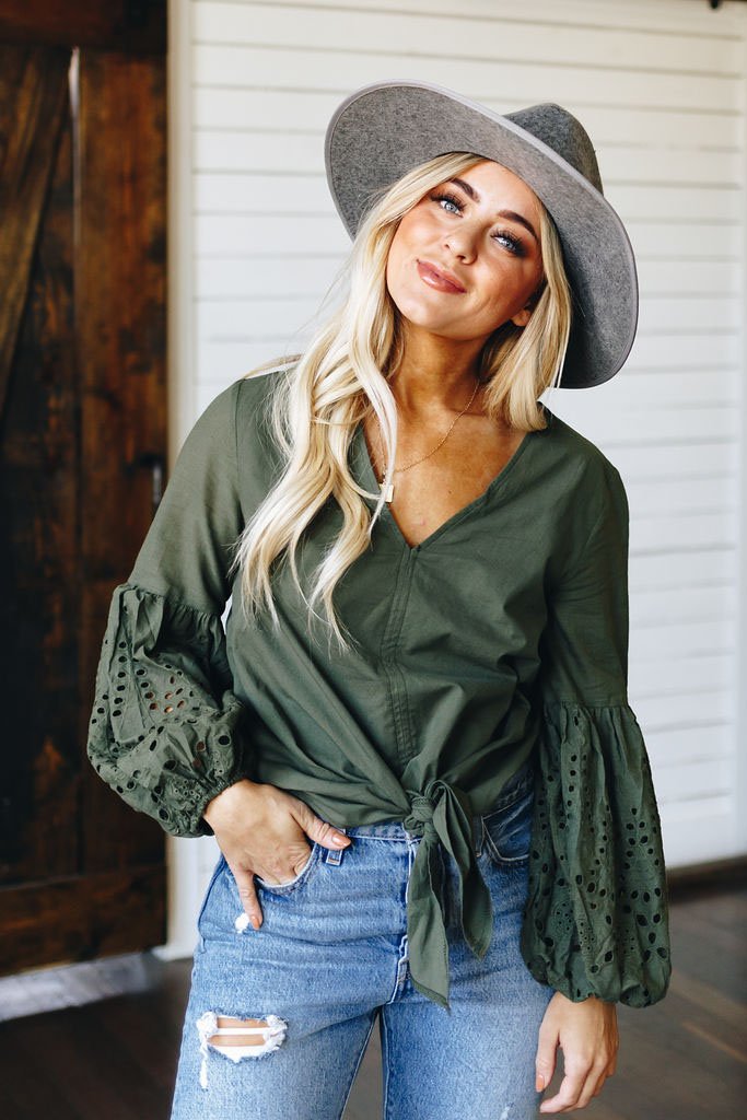 Rhapsody Tie Detail Top