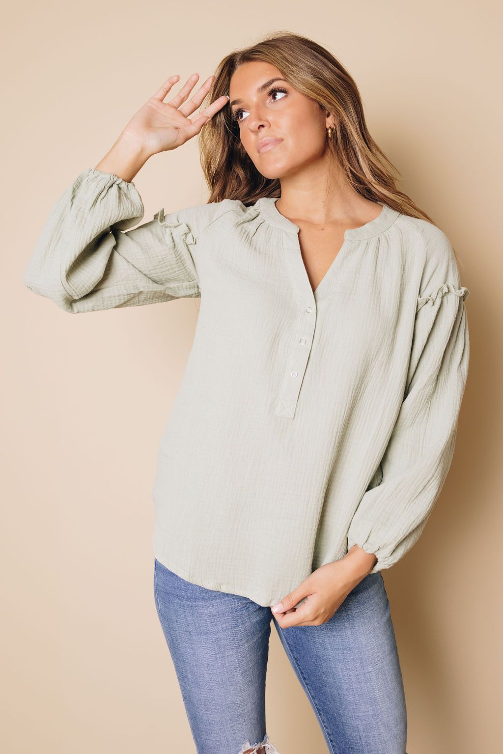 Fable Balloon Sleeve Top
