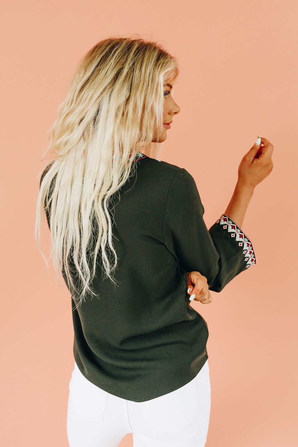 Royal Reign Embroidered Blouse