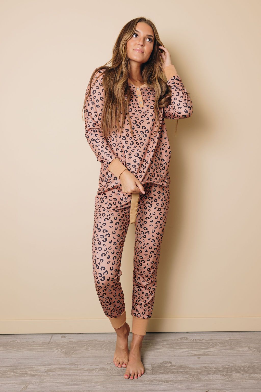 Janelle Patterned Long Sleeve Set