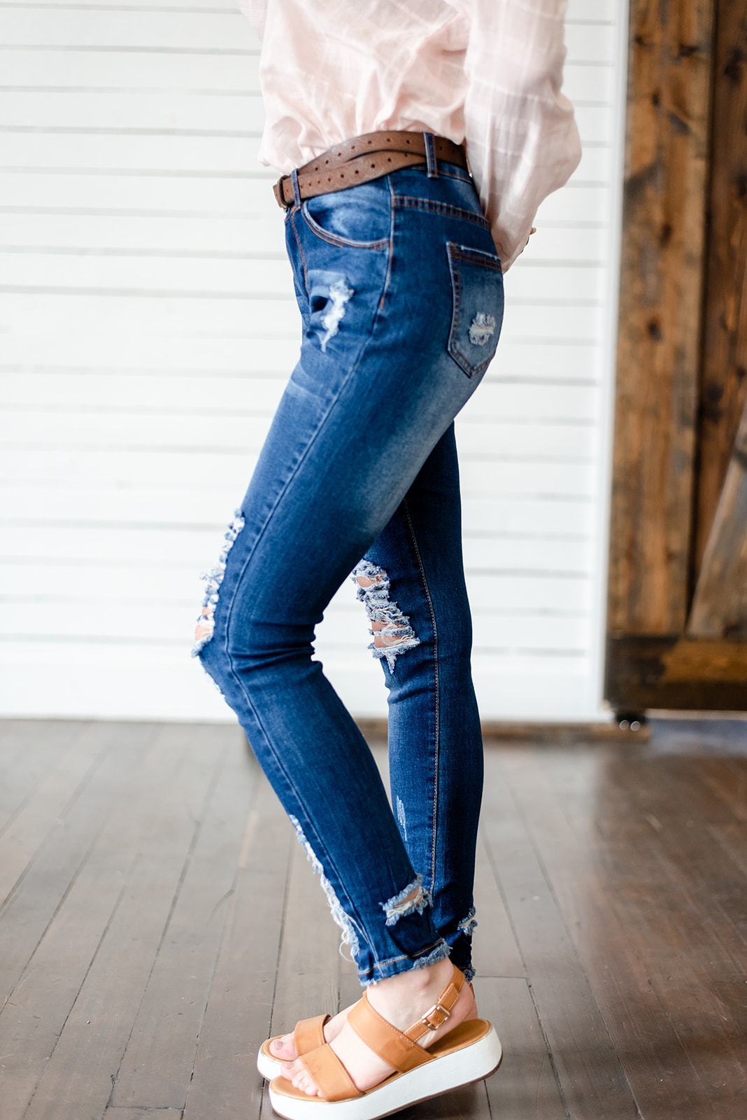 Blake Distressed Skinnies