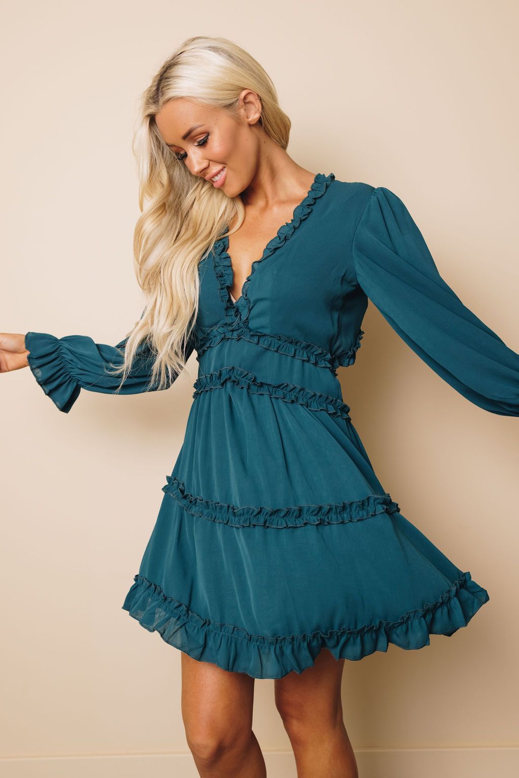 Rosie Ruffle Dress - Includes Plus Size.