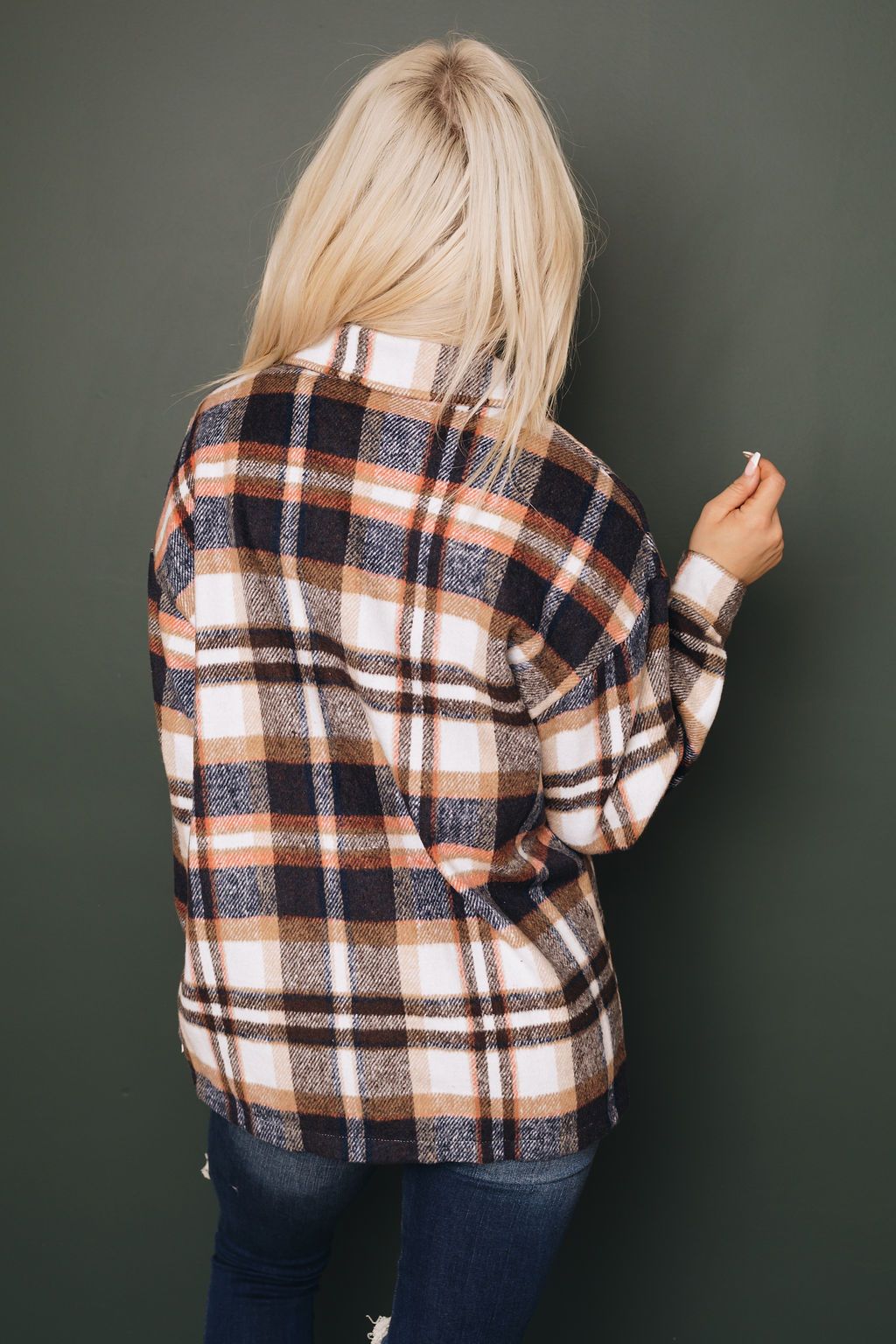 Harvey Plaid Button Up Top