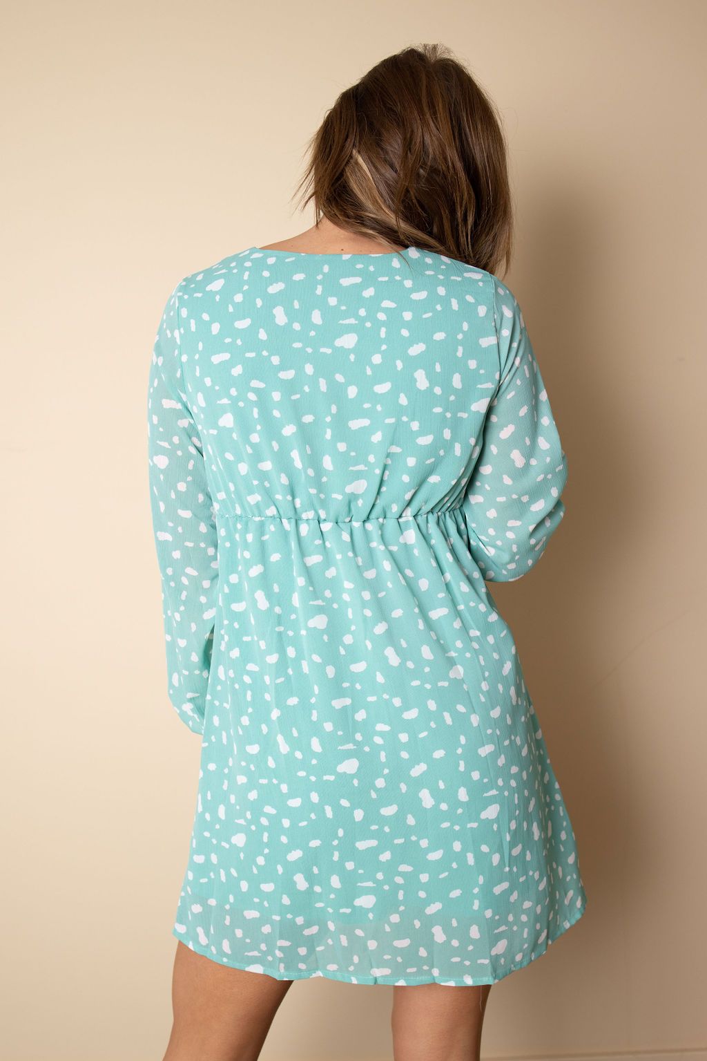 Cage Polka Dot Mini Dress