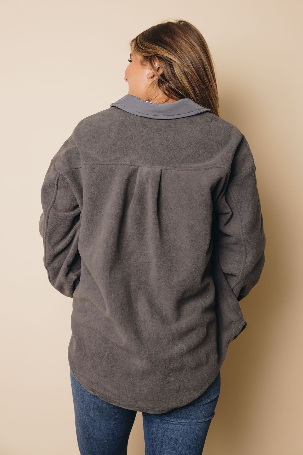 Jenna Buttoned Shirt Jacket