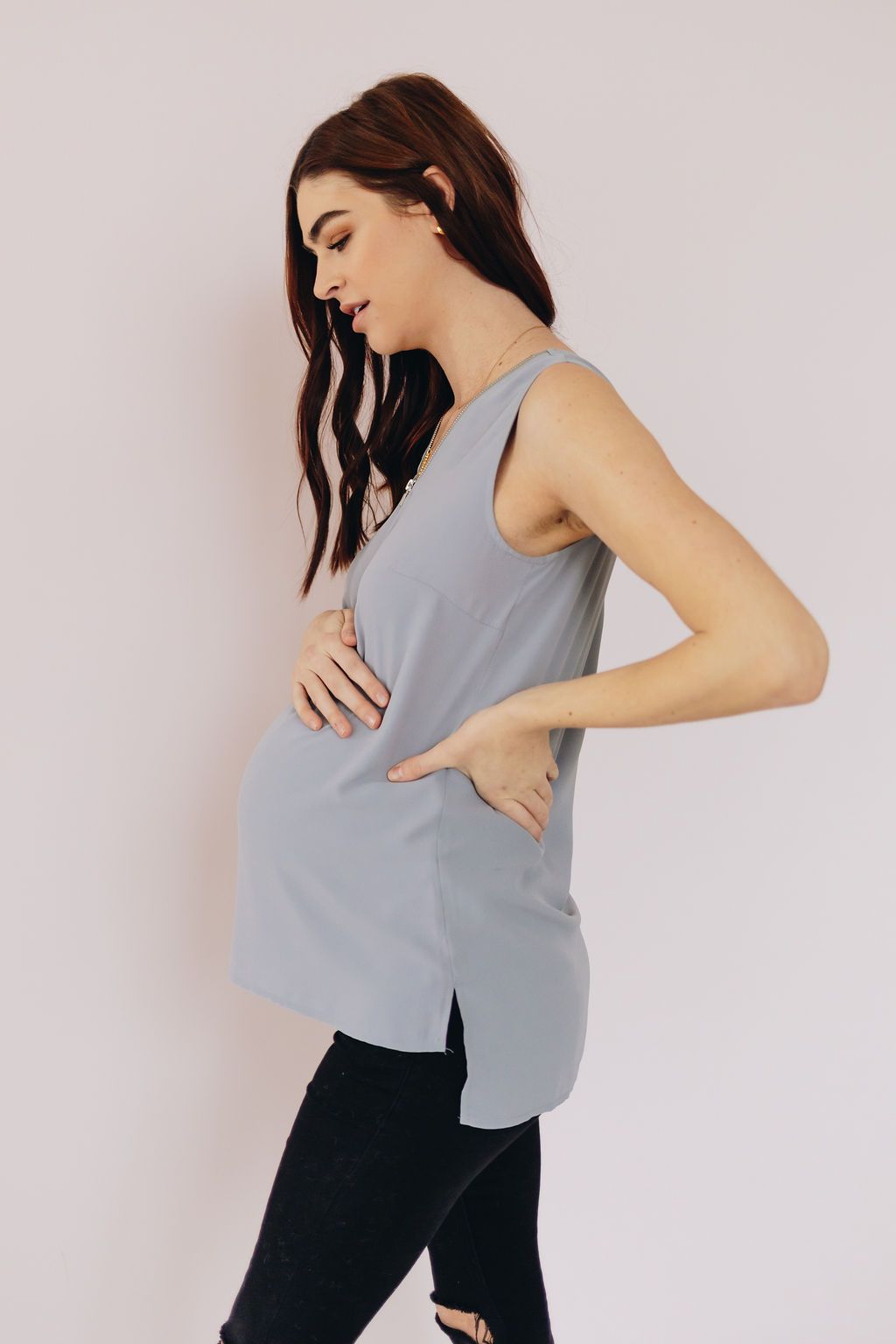 Zip To It Crisscross Detail Top