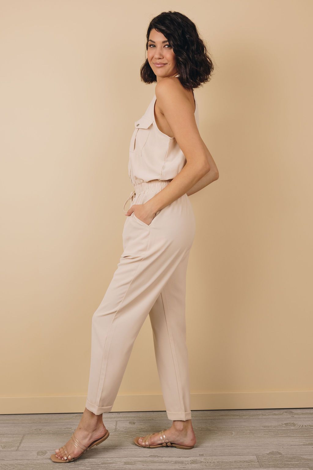 Caster Sleeveless Jumpsuit
