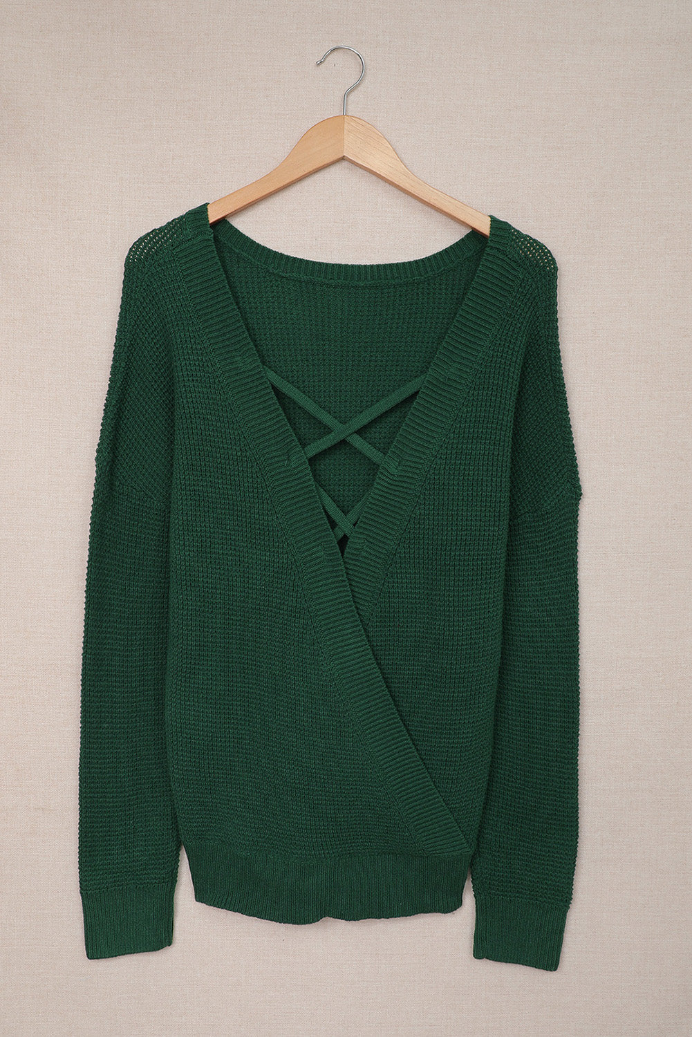 Its Knit to Be Cross Back Sweater