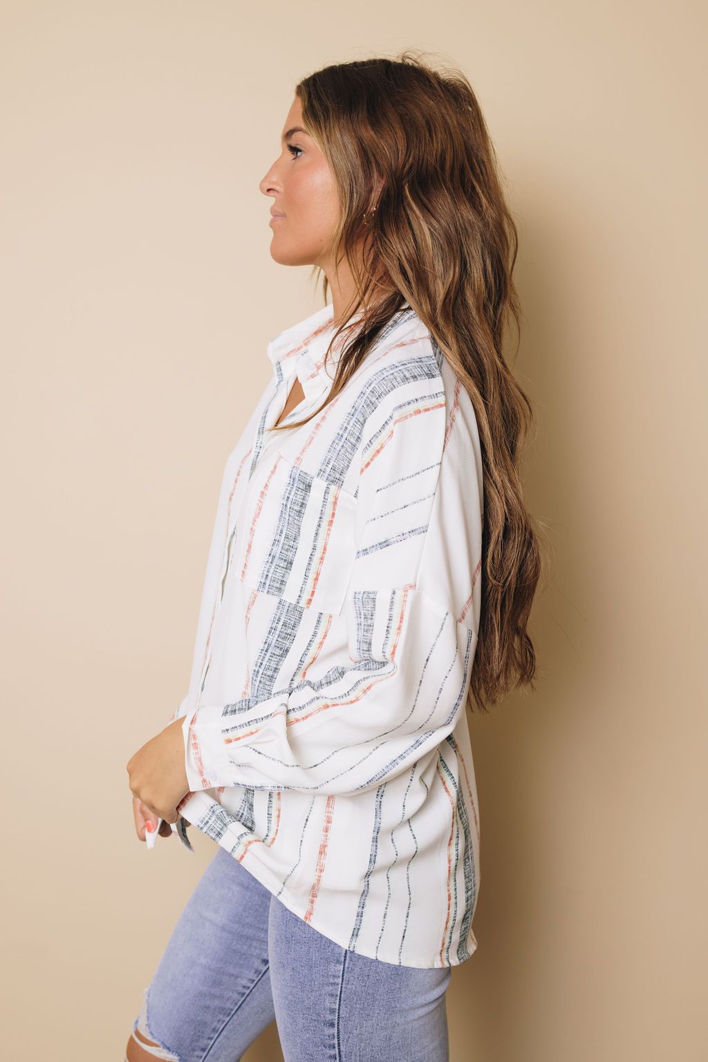 Stripe Button Down Shirt