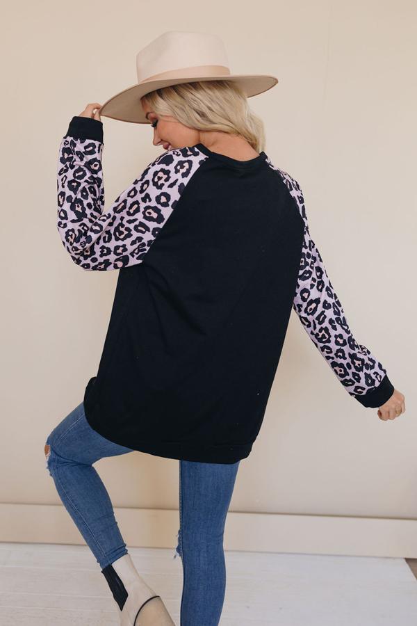Carrie Leopard Top