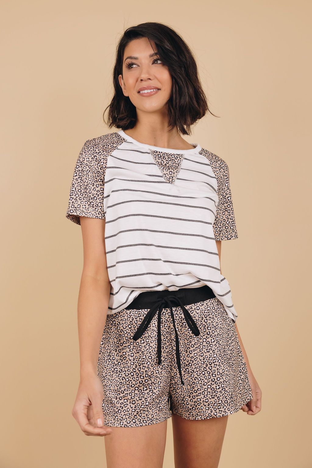 Wild Ideas Leopard Loungewear Set