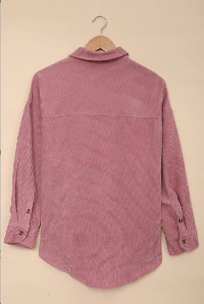 Hippen Corduroy Button Down Top