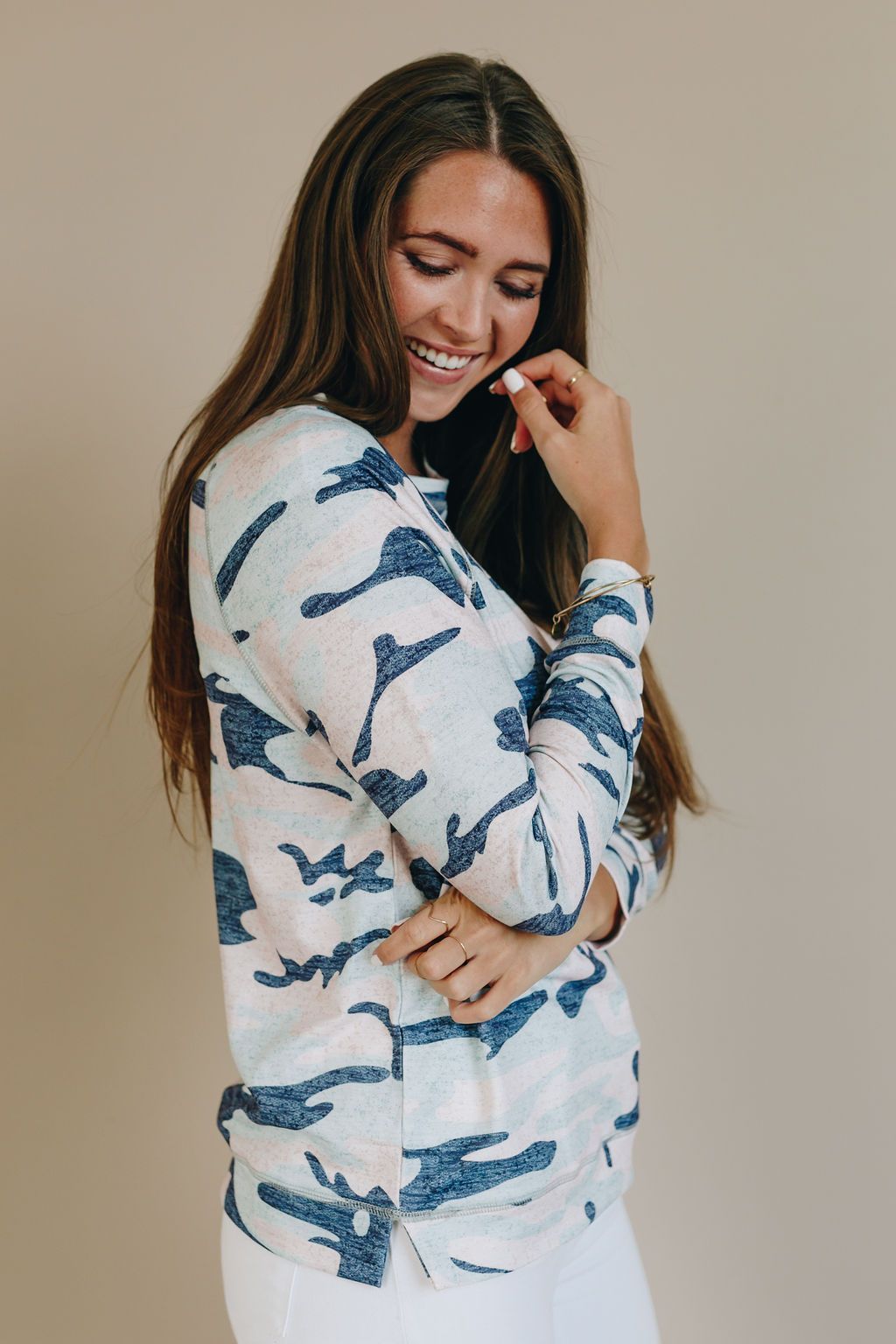 Don't Blend In Camo Pullover