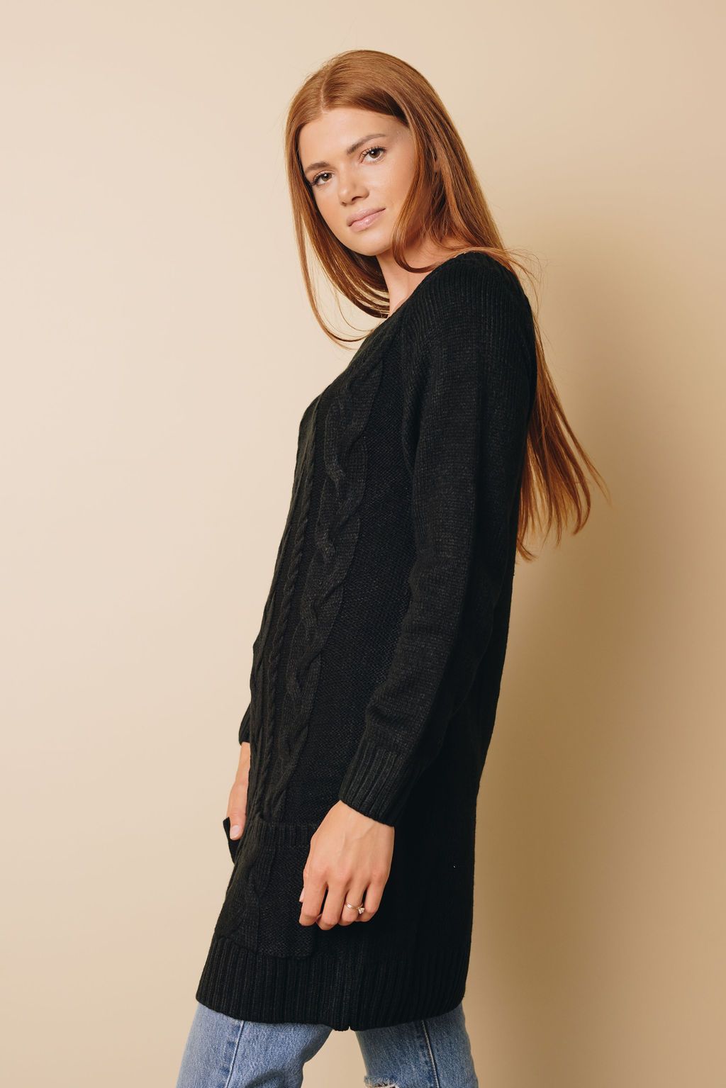 Goldy Off-shoulder Sweater Dress