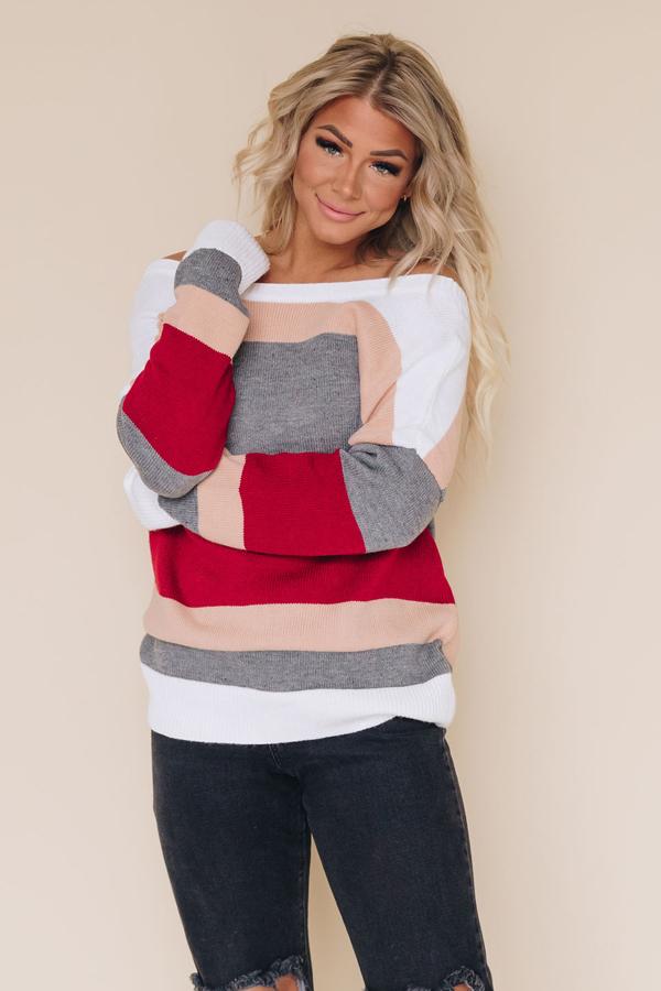 Dani Girl Open Back Sweater